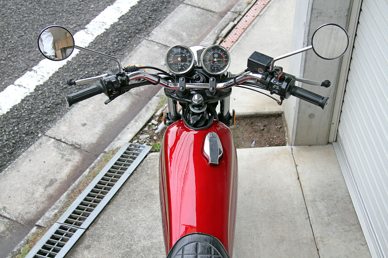 SR400 初期型 タンクキャップ - オートバイパーツ